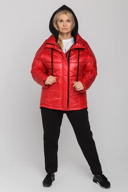 Зимняя куртка Miorichi Лия 50 Красный (01168-red50) - Фото 4 Зимняя куртка Miorichi Лия 50 Красный (01168-red50) - изображение 4