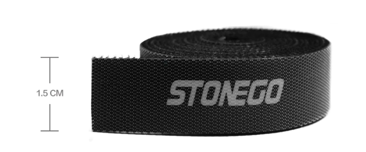 Органайзер кабелю Stonego стяжка липучка хомут для дротів 1 м Black - Фото 4 Органайзер кабелю Stonego стяжка липучка хомут для дротів 1 м Black - зображення 4