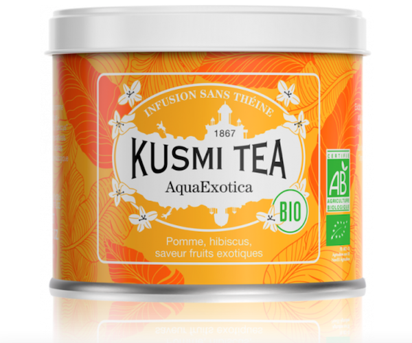 Трав'яний чай органічний Kusmi Tea AquaExotica з/б 100 г - Фото 1 Трав'яний чай органічний Kusmi Tea AquaExotica з/б 100 г - зображення 1