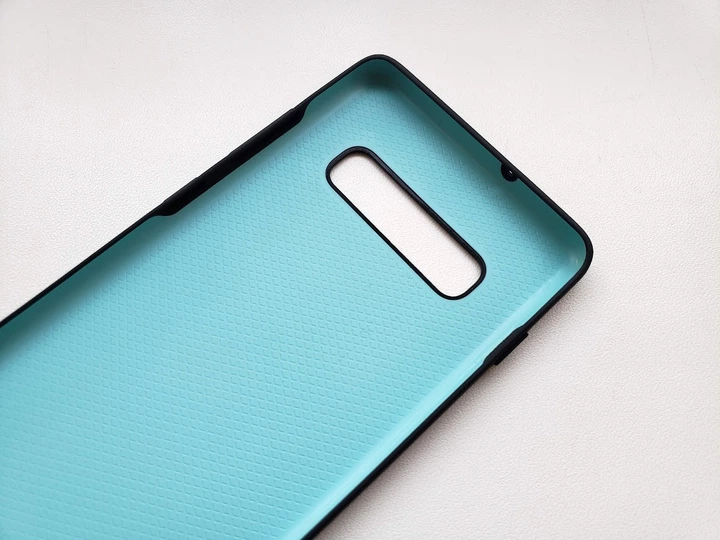 Силиконовый чехол накладка Protective Silicone Cover Samsung Galaxy S10 Plus + EF-PG975 black - изображение 5