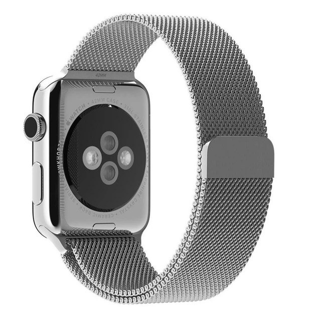 Металлический ремешок Fruct Milanese Loop Band для Apple Watch 42/44/45/46/49 mm Silver - Фото 3 Металлический ремешок Fruct Milanese Loop Band для Apple Watch 42/44/45/46/49 mm Silver - изображение 3