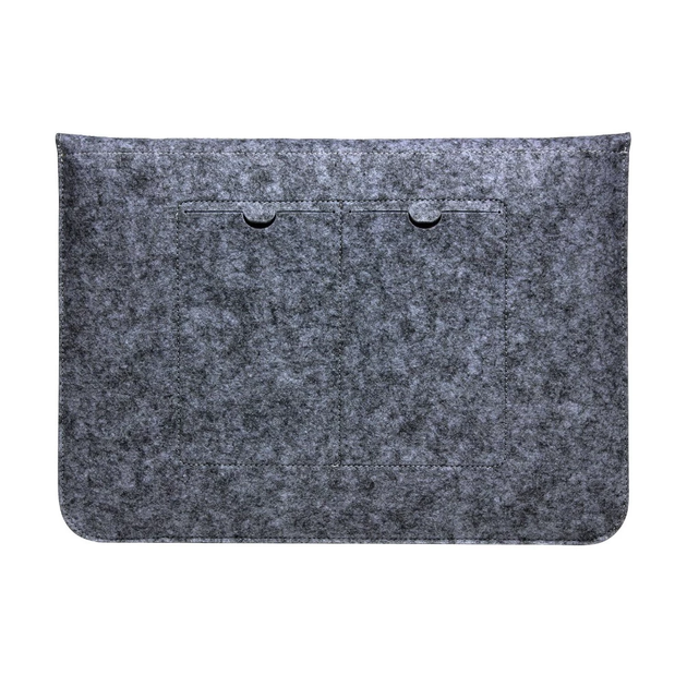 Чохол-конверт з войлоку Fruct Felt NW13 для MacBook Air 13.6 M2/Air 13 (2018-2021)/Pro 13 (2016-2022) Темно-Сірий - зображення 3