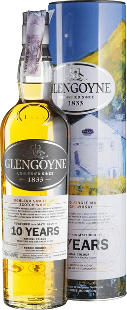 Віскі Glengoyne 10yo 0.7 л 40% в тубусі (5010852026634) - Фото 1 Віскі Glengoyne 10yo 0.7 л 40% в тубусі (5010852026634) - зображення 1