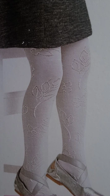 Колготи дитячі GABI KNITTEX р.122-128 (білі) - Фото 2 Колготи дитячі GABI KNITTEX р.122-128 (білі) - изображение 2