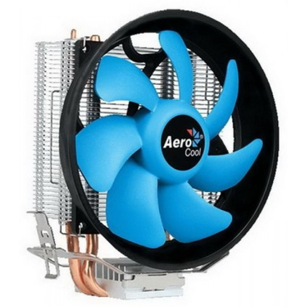 Кулер процессорный Aerocool Verkho 2 Plus, Intel:1156/1155/1151/1150/775, AMD:AM4/AM3+/AM3/AM2+/AM2/FM2/FM1, 125x72x140, 4-pin - изображение 1