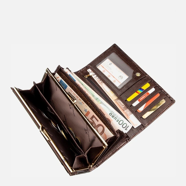 Женский кошелек кожаный ST Leather Accessories 18906 Коричневый - Фото 5 Женский кошелек кожаный ST Leather Accessories 18906 Коричневый - изображение 5