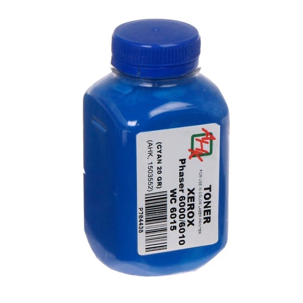 Тонер для Xerox Phaser 6000 АНК Cyan 20г 1503552 - Фото 1 Тонер для Xerox Phaser 6000 АНК Cyan 20г 1503552 - изображение 1