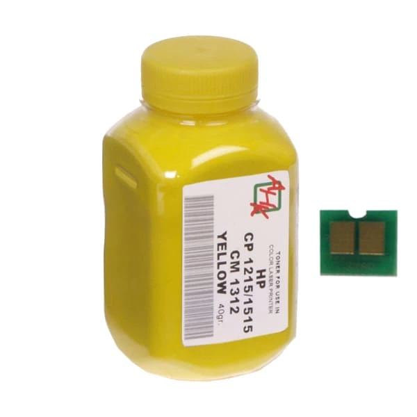 Тонер и Чип для HP 125A Cyan (CB541A) АНК Yellow 40г 1500160 - Фото 1 Тонер и Чип для HP 125A Cyan (CB541A) АНК Yellow 40г 1500160 - изображение 1