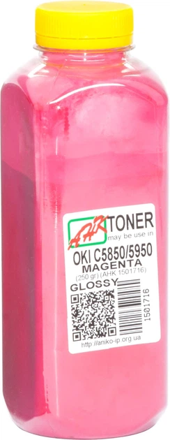 Тонер для OKI Magenta (43865742) АНК Magenta 250г 1501716 - Фото 1 Тонер для OKI Magenta (43865742) АНК Magenta 250г 1501716 - изображение 1