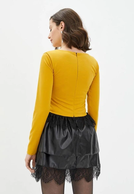 Жіноче плаття Подіум Sabrina 21115-MUSTARD S Гірчичний - Фото 3 Жіноче плаття Подіум Sabrina 21115-MUSTARD S Гірчичний - зображення 3