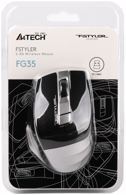 Мышь A4Tech FG35 Wireless Grey (4711421947992) - изображение 6