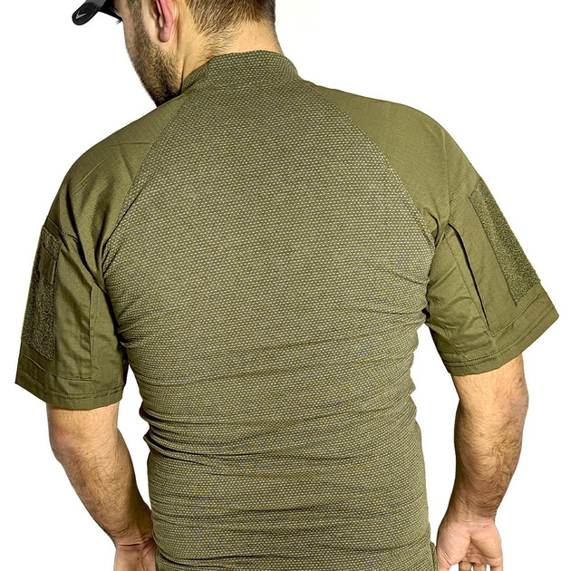 Тактична футболка з коротким рукавом Lesko A424 Green L армійська камуфляжна потовідвідна (K/OPT2-4253-12429) - зображення 2