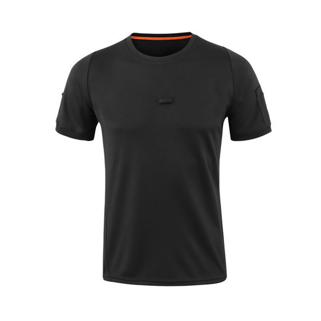 Тактична футболка-поло Lesko A825 Black розмір S з коротким рукавом для чоловіків (K/OPT2-4852-15840) - зображення 1