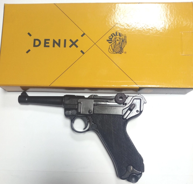 Макет пистолета Denix Парабеллум Люгер удлиненный 22.5 см (01/1143) - изображение 4