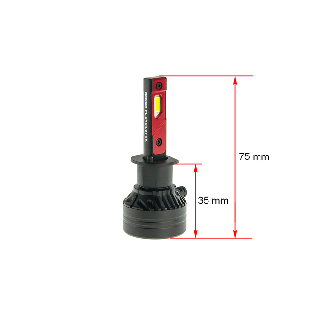 Світлодіодні лампи Decker LED PL-01 5K H1 (пара) (68226) - изображение 3