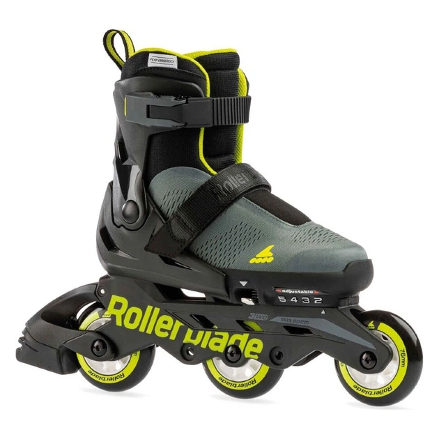 Ролики детские Rollerblade Microblade Free 3WD Anthracite Lime 2022 ...