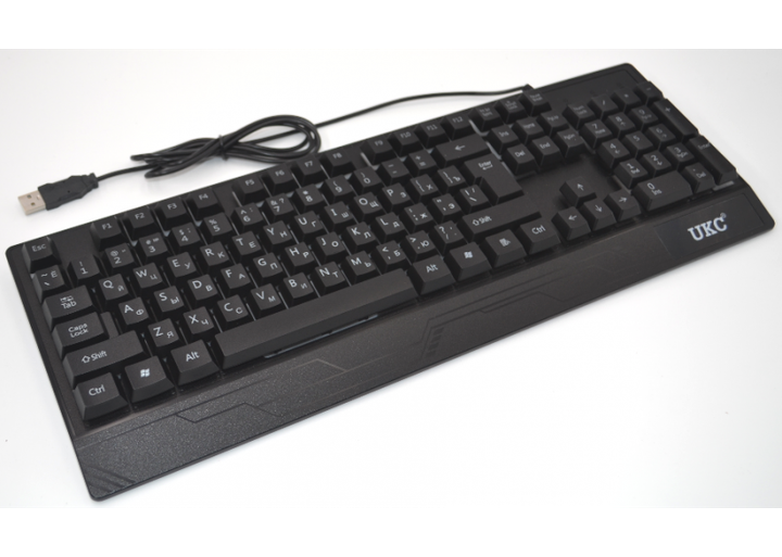 Клавиатура + мышка UKC M710 игровой набор периферии проводные с подсветкой Черная (11607) - изображение 5