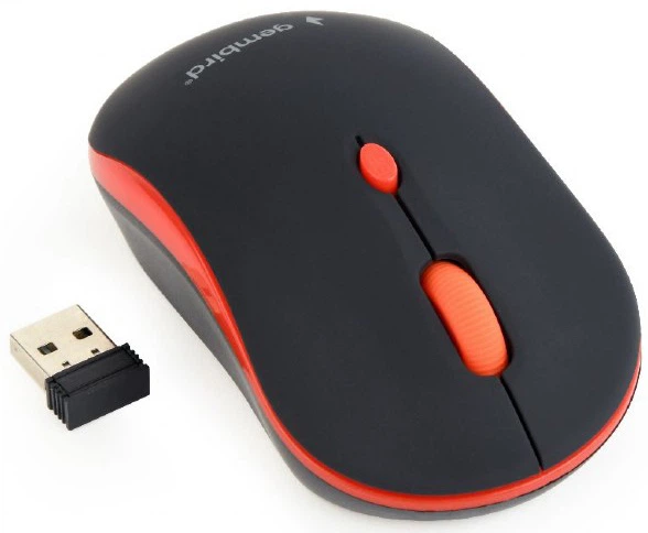 Mysz Gembird MUSW-4B-03-R Wireless Black+Red - obraz 2