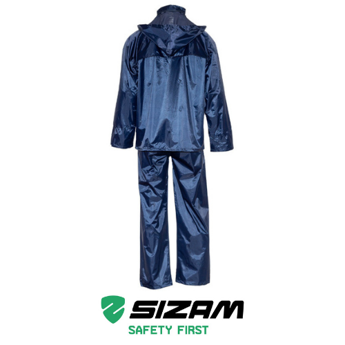 Костюм від дощу багаторазовий з PVC покриттям Sizam Plymouth 3XL синій 30253 - зображення 2