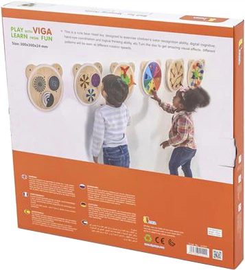 Tablica manipulacyjna Viga Toys Zabawne wzory (6971608445514) - obraz 4