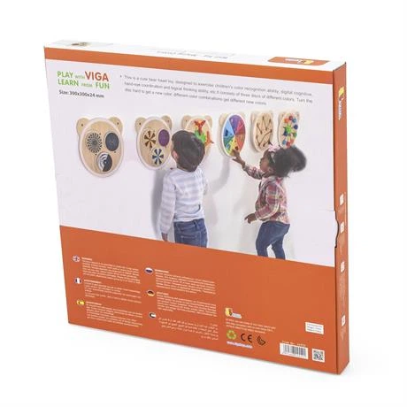 Tablica manipulacyjna Viga Toys Kolorowe wzory (6971608445521) - obraz 4