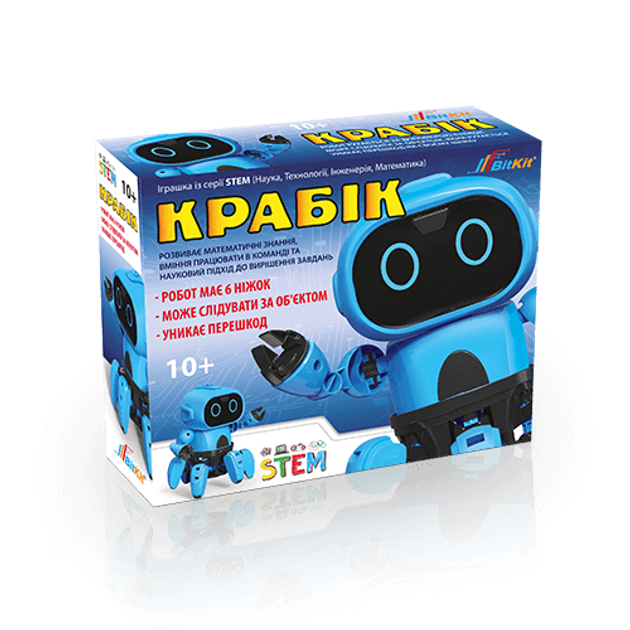 Электрический конструктор для детей BitKit умный робот Крабик детский ...