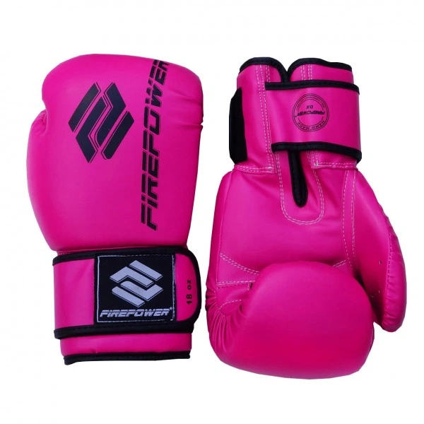 Боксерские перчатки FirePower FPBGА11N (8oz) Розовые - изображение 3