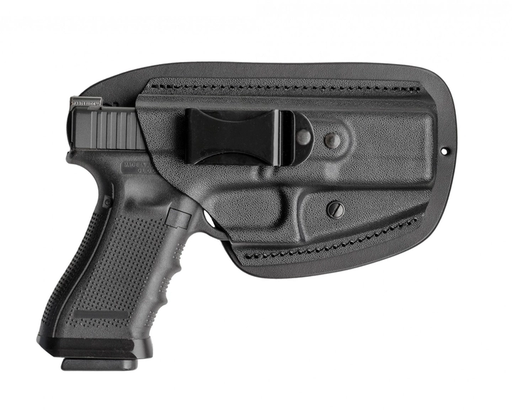 Внутрибрючная пластикова кобура A-LINE для Glock-17 чорна (ПК1) - зображення 1