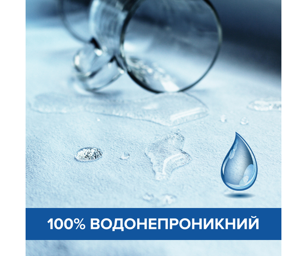 Наматрацник вологонепроникний AquaStop Econom 160х190 см з резинкою по 4-х кутах - зображення 2