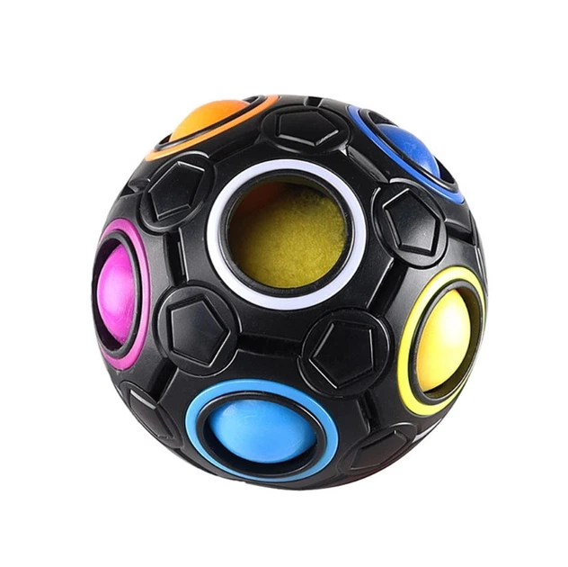 Игрушка шар анти стресс 2в1 Spinner&Pop It черный - Фото 3 Игрушка шар анти стресс 2в1 Spinner&Pop It черный - зображення 3