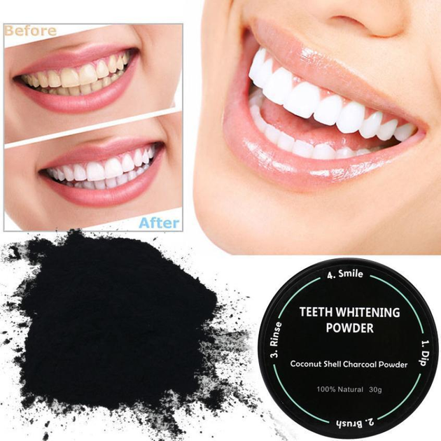 Відбілювач зубів Miracle Teeth Whitener чорна зубна паста (op759255868) - зображення 2