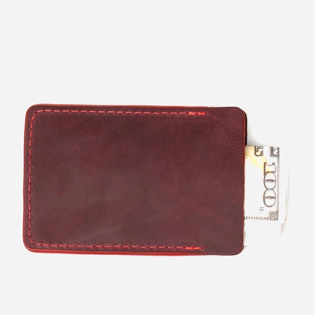 Картхолдер кожаный Grande Pelle leather-11504 Бордовый - Фото 4 Картхолдер кожаный Grande Pelle leather-11504 Бордовый - изображение 4