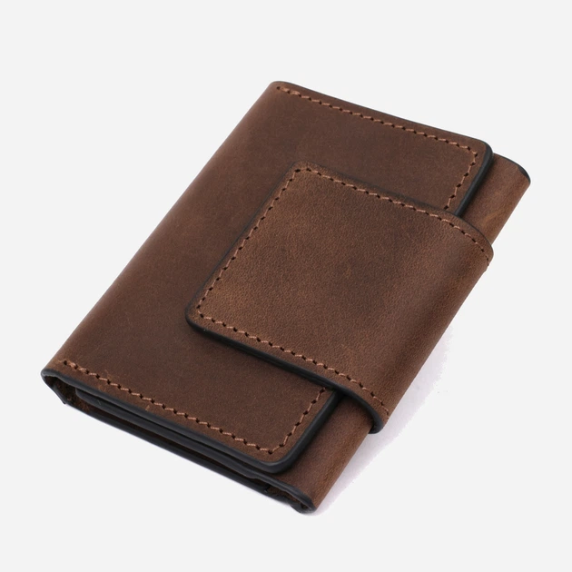 Картхолдер кожаный Grande Pelle leather-11362 Коричневая - изображение 2