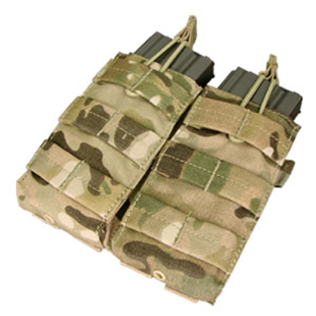 Подсумок для магазинов двойной молле Condor Double M4/M16 Open Top Mag Pouch MA19 Crye Precision MULTICAM - изображение 1