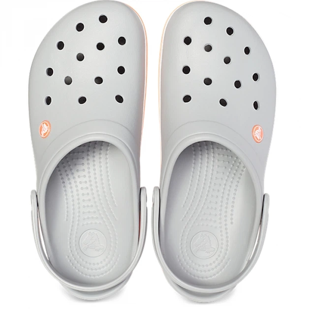 Крокси Crocband Light Grey/Bright Coral, розмір 43 - зображення 3