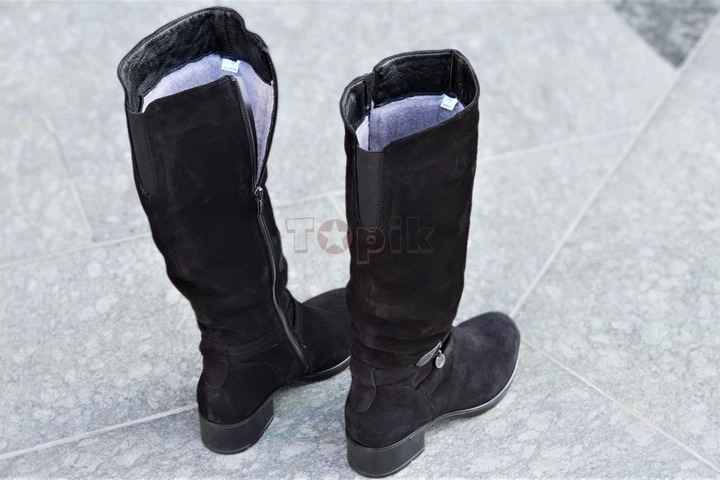 Женские зимние сапоги, Nova Vivo, замша, черные, 37р Код 1248 - изображение 8