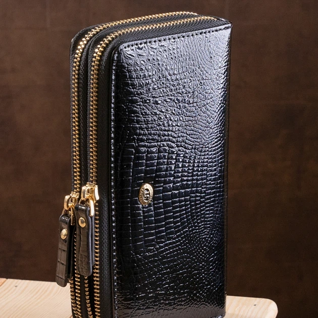 Кошелек ST Leather Accessories 18448 Черный - Фото 6 Кошелек ST Leather Accessories 18448 Черный - изображение 6