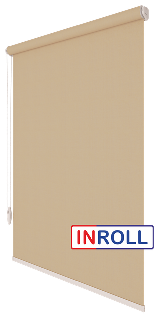 Ролета тканевая INROLL Есо-Mini 90х185 см Camila Маккофе A605 - изображение 2