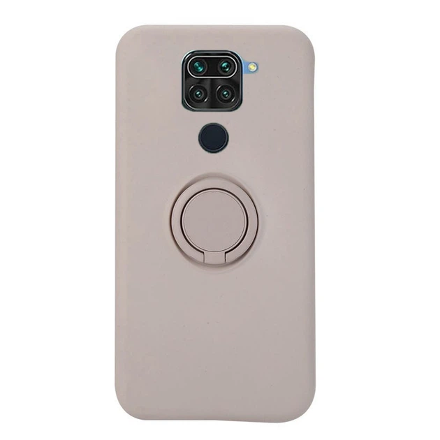 Силиконовый чехол Soft Touch с кольцом-держателем для Xiaomi Redmi Note 9 Светло-серый - Фото 1 Силиконовый чехол Soft Touch с кольцом-держателем для Xiaomi Redmi Note 9 Светло-серый - изображение 1