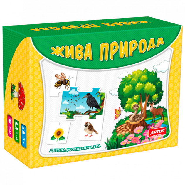 Розвиваюча гра "Жива природа" Artos Games 0543ATS 10 карток-блоків із малюнками - Фото 1 Розвиваюча гра "Жива природа" Artos Games 0543ATS 10 карток-блоків із малюнками - зображення 1