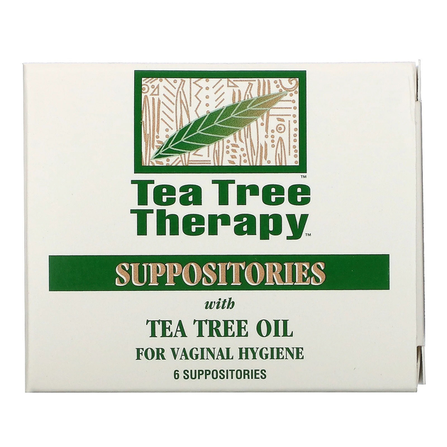 Супозиторії Tea Tree Therapy з олією чайного дерева для вагінальної гігієни 6 шт. (637792606068) - зображення 2