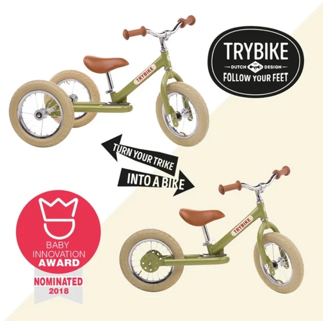 Додаткове колесо для балансувального велосипеда Trybike Black (8719189161632) - зображення 2