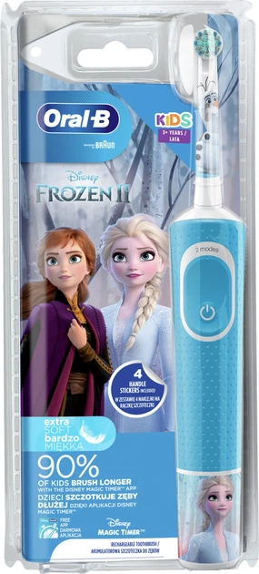 Електрична зубна щітка Oral-B Kids "Холодне Серце 2" (4210201245193) - Фото 2 Електрична зубна щітка Oral-B Kids "Холодне Серце 2" (4210201245193) - зображення 2
