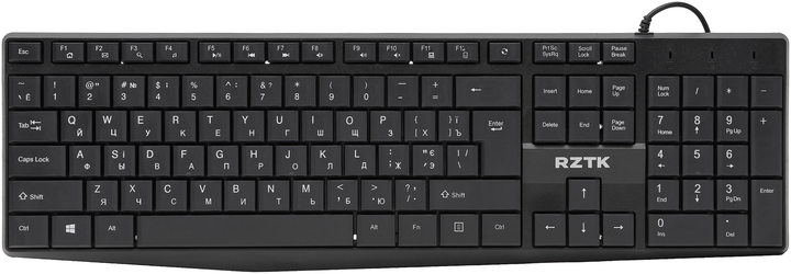 Клавиатура проводная RZTK KB 120 USB - изображение 1