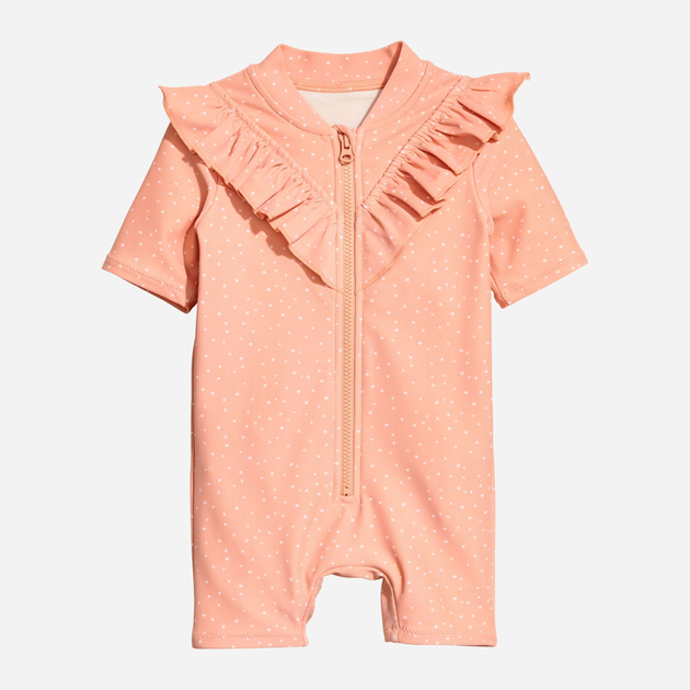 Детский комбинезон для купания для девочки H&M XAZ060414KJUC 56 см Желтый в белый горошек (DD8000000555601) 