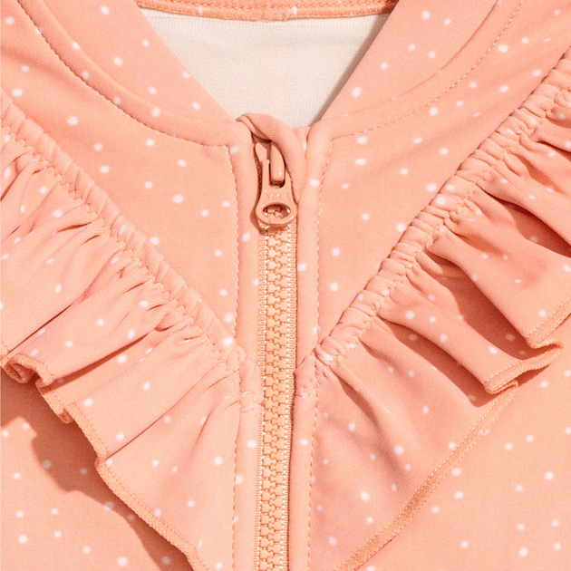 Детский комбинезон для купания для девочки H&M XAZ060414KJUC 56 см Желтый в белый горошек (DD8000000555601) 