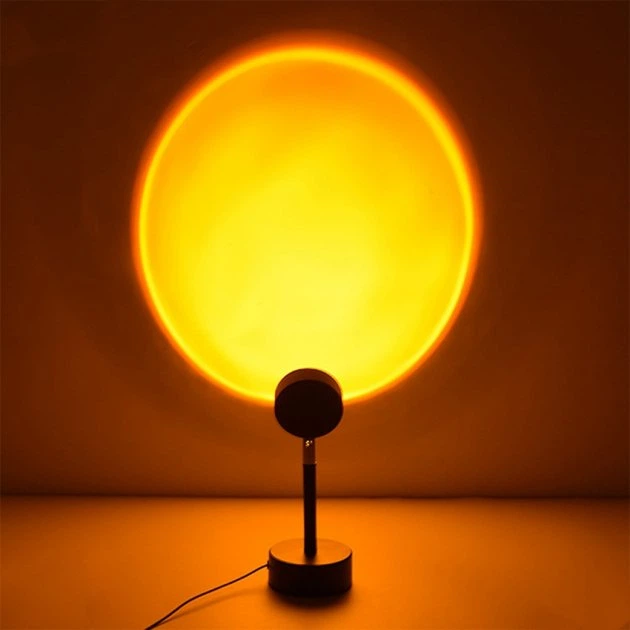 Світлодіодна лампа з проекцією заходу LED Sunset c пультом управління USB (f-20av) - Фото 2 Світлодіодна лампа з проекцією заходу LED Sunset c пультом управління USB (f-20av) - зображення 2