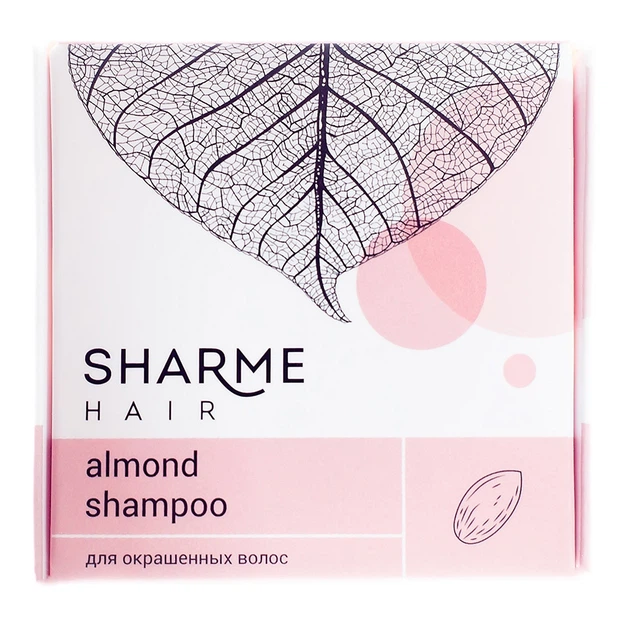 Натуральный твердый шампунь GreenWay Sharme Hair Almond (миндаль) 50г. (02764) - изображение 3