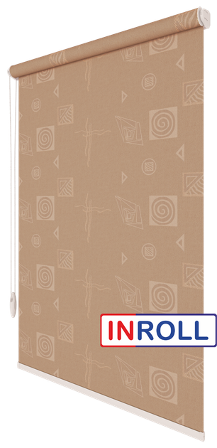 Ролета тканинна INROLL Есо-Mini 82,5х165 см Ikea Маккофе 2085 - зображення 2