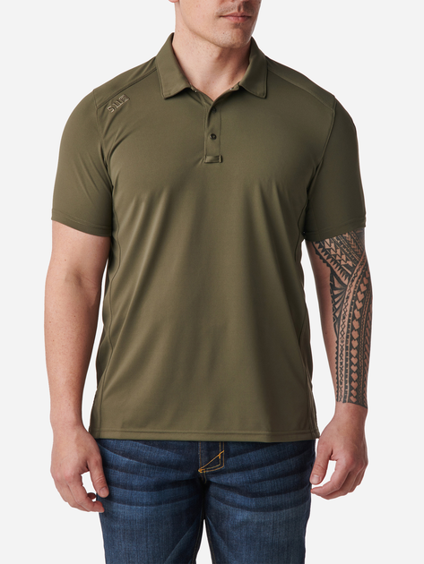 Поло тактическое 5.11 Tactical Рaramount Short Sleeve Polo 41221-186 2XL Ranger Green (2000980515189) - изображение 1